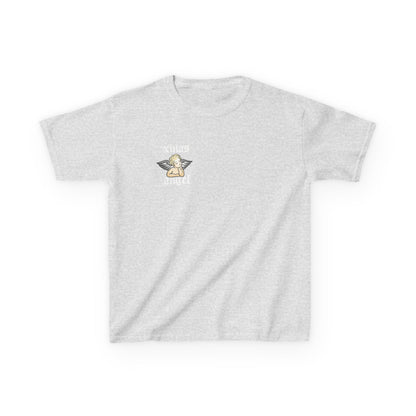 Kids T‑Shirt — 'Xmas Angel' Cute Cherub Graphic Holiday Tee