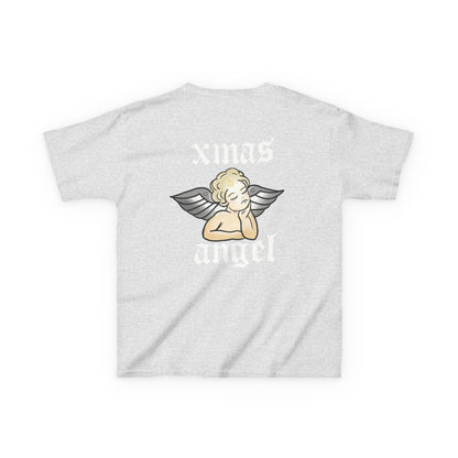 Kids T‑Shirt — 'Xmas Angel' Cute Cherub Graphic Holiday Tee