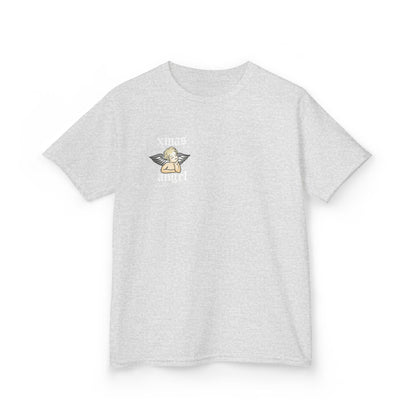 Kids T‑Shirt — 'Xmas Angel' Cute Cherub Graphic Holiday Tee